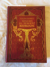 livre ancien relie Memoires du sergent Bourgogne