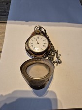 ANCIENNE MONTRE A GOUSSET EN ARGENT DANS SON ETUI D'ORIGINE