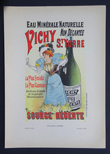Albert GUILLAUME Lithographie originale 1895 Affiche Illustrée Vichy Saint Yorre