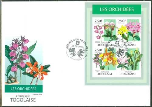 Togo 2013 orchidées feuille - orchidées,