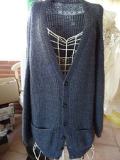 XXXL,BELLE COUPE.... gilet gris laine  homme /femme  formes généreuses 