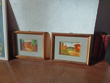 Duo tableaux à l'huile 