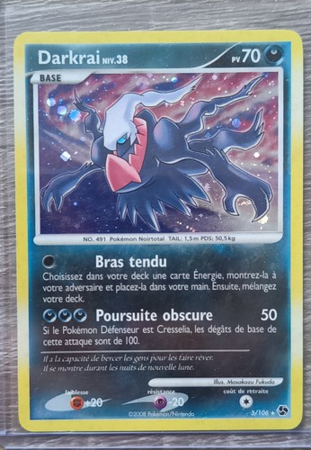 Carte pokemon darkrai 106 - carte, 3/106