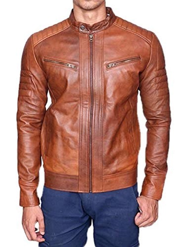 Manteau veste homme cuir