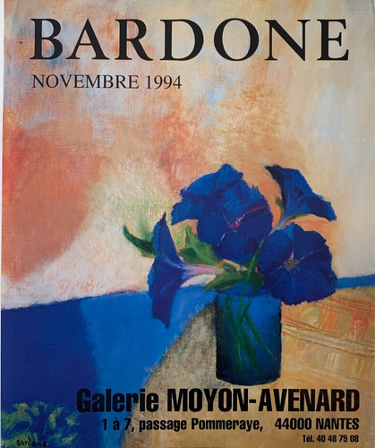 Affiche exposition guy bardone - exposition,