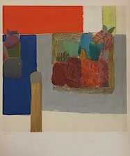 Pierre Lesieur lithographie originale signée art abstrait abstraction abstract