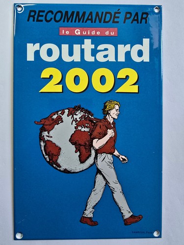 Plaque émaillée routard - plaque,