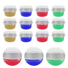  Coupes de cuisson cupcake d'aluminium de 40pcs Aluminium Coupes de cuisson de