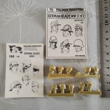 soldat kit résine 1/35  - VERLINDEN - tête german heads WWII WW2 wehrmacht [S53]