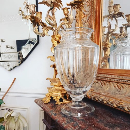 Important vase amphore cristal - amphore,