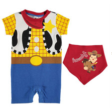 DISNEY combicourt WOODY + foulard 0-3 ou 18-24 mois TOY STORY NEUF