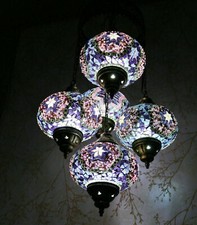 Lustre plafonnier suspendu en
