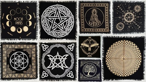 Tissu autel tarot 20 - de,