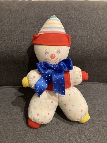 Doudou peluche vintage clown - peluche,