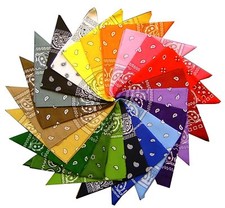 Bandana foulard 100 % coton couleur au choix