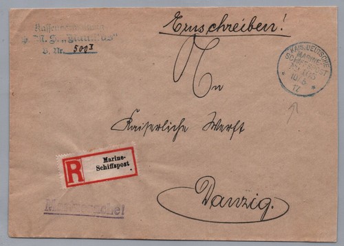 Marine schiffspost lettre - marine,