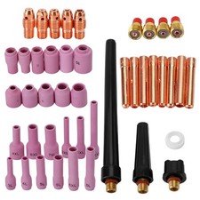 46Pcs Tig Gas Lens Collet Corps Taille Assortie Fit Torche Soudage Tig Wp9 20 FR