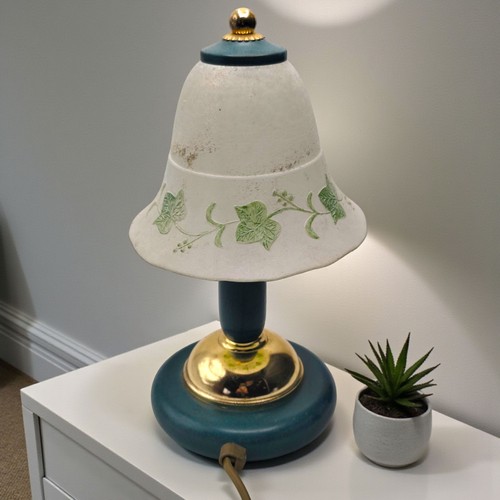 Vintage glass table lamp - glass,