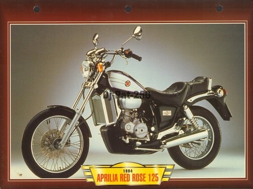 Fiche moto aprilia 125 - moto, red