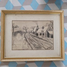 Tableau dessin Signé  paysage