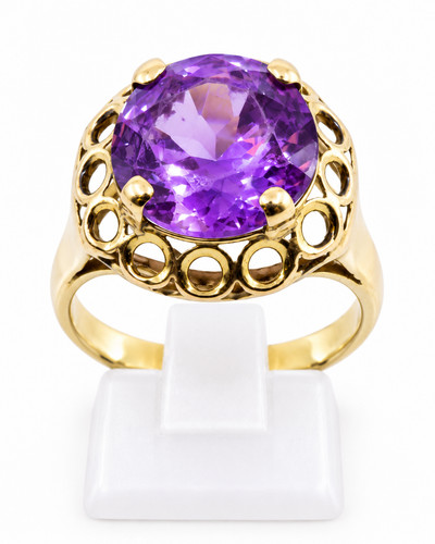 Bague cocktail jaune 18k - cocktail,