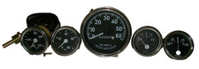Willys MB Jeep Ford GPW CJ - Compteur de vitesse + Température + Huile + Carb...