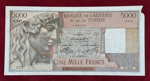 Billet 5000 francs - billet, banque