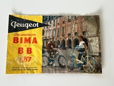 Brochure Publicitaire PEUGEOT BIMA Et BB 50s-60s Advertising Brochure (Moped)