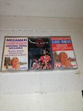 LOT 3 CASSETTE AUDIO CLAUDE FRANCOIS - REMIX 90 - MEGAMAXI - PLUS GRAND SUCCES