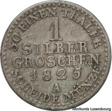 F7076 Germany Prussia 1 Silber Groschen Friedrich Wilhelm III 1825 A Berlin