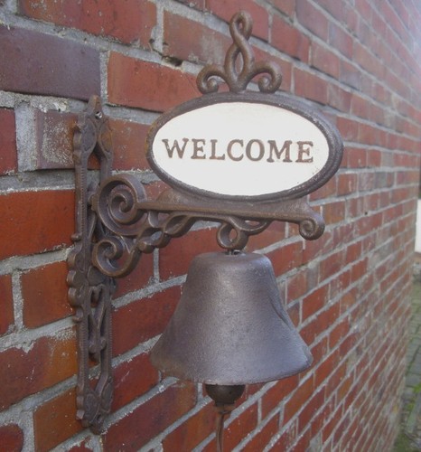 Cloche porte bienvenue - de,