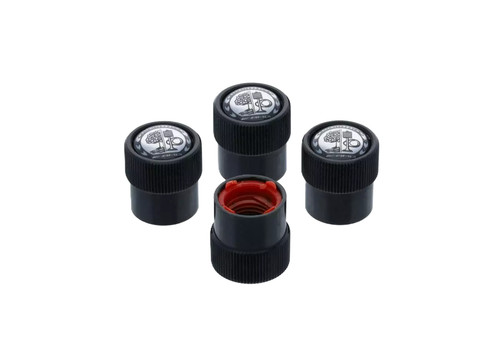 Bouchons valve noir pour - de,