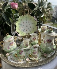 Service à café ancien,Limoges France XIXe siècle