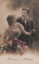 CP BONNE ANNEE MOUSTACHU