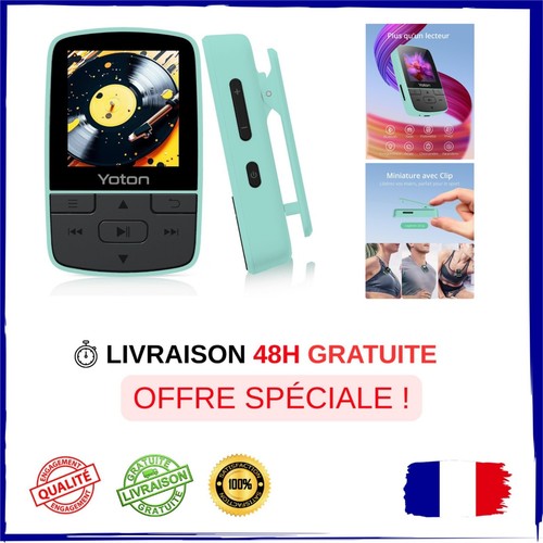 Yoton lecteur mp3 bluetooth - lecteur,