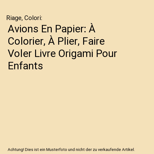 Avions papier à colorier - papier:,