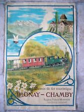 AFFICHE ANCIENNE CHEMIN DE FER