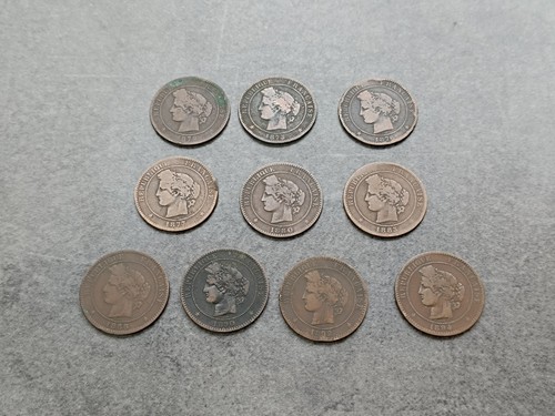 Lot centimes cérès - de,