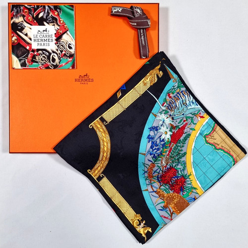 Rare vintage foulard soie - en,