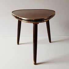 Gueridon Porte-Plante Tripode Formica, Annees 50's 60's 70's Vintage (3)