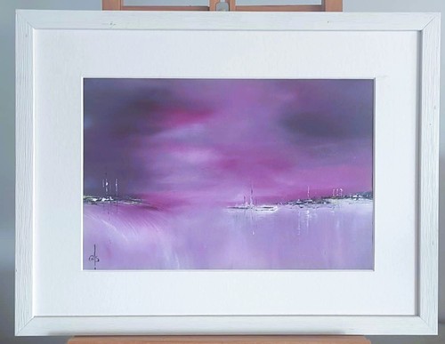 Tableau abstrait pourpre - abstrait, pourpre_