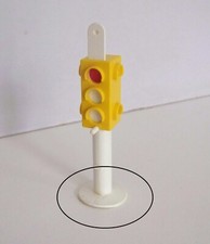 PLAYMOBIL (Q1116) CHANTIER - Feux Tricolores Jaune Complet Vintage 3489 Abimé