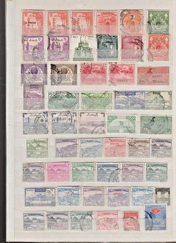 382 timbres poste pakistan - ,