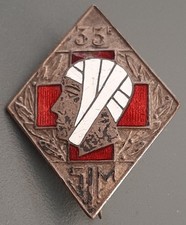 WW2 Insigne 33° SIM 1940 Beyrouth Section Infirmiers Militaires Santé ORIGINAL