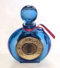 Eau de Parfum ROCHAS BYZANCE 100ml Paris Vide Vintage ! Verre Bleue d'époque