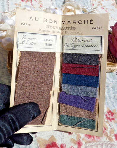 Ancien dépliant échantillons - ancien,