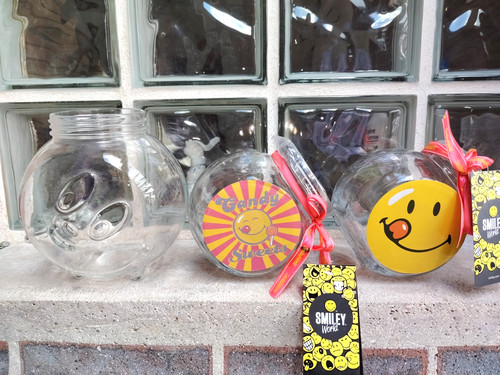 Bocaux pots bonbons smiley - bocaux,