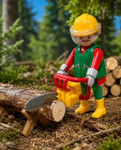 Playmobil figurine bois avec - playmobil,