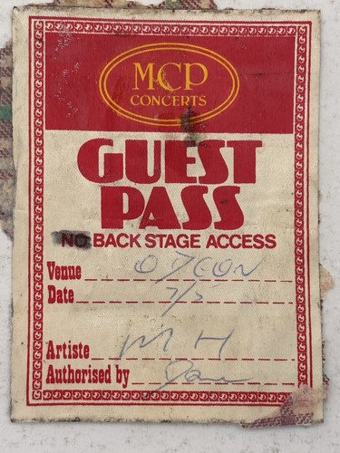 Pass arrière motorhead - pass, de