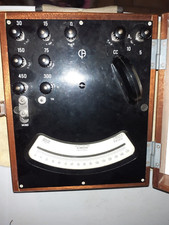 Ancien WATTMETRE de précision astatique CHAUVIN ARNOUX MD7 dans son coffret